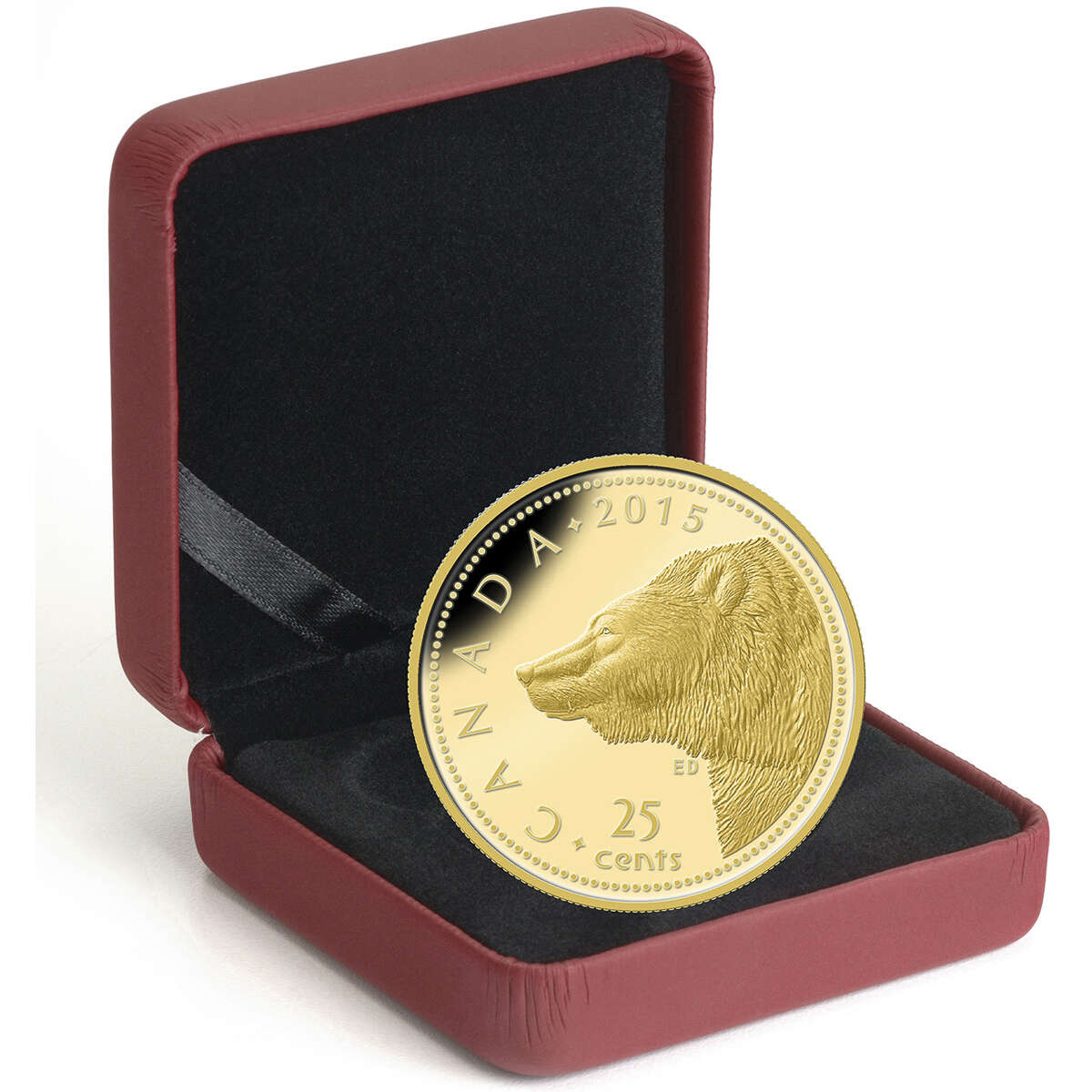 2015 25c Grizzly Bear - Pure Gold Coin Default Title