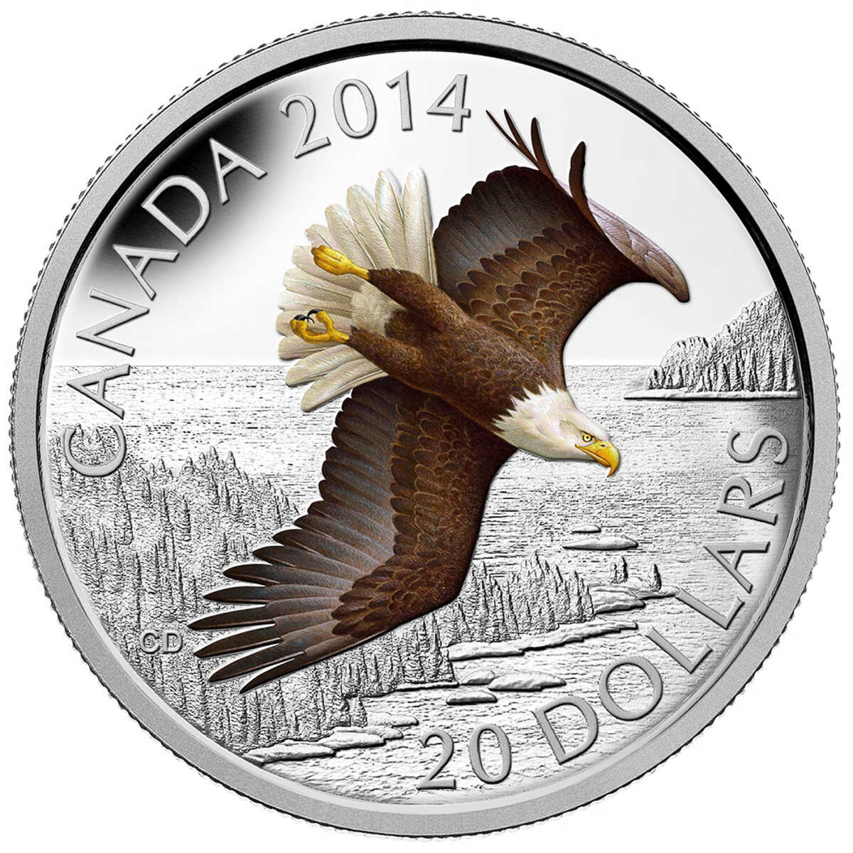 2014 $20 Soaring Bald Eagle - Pure Silver Coin Default Title