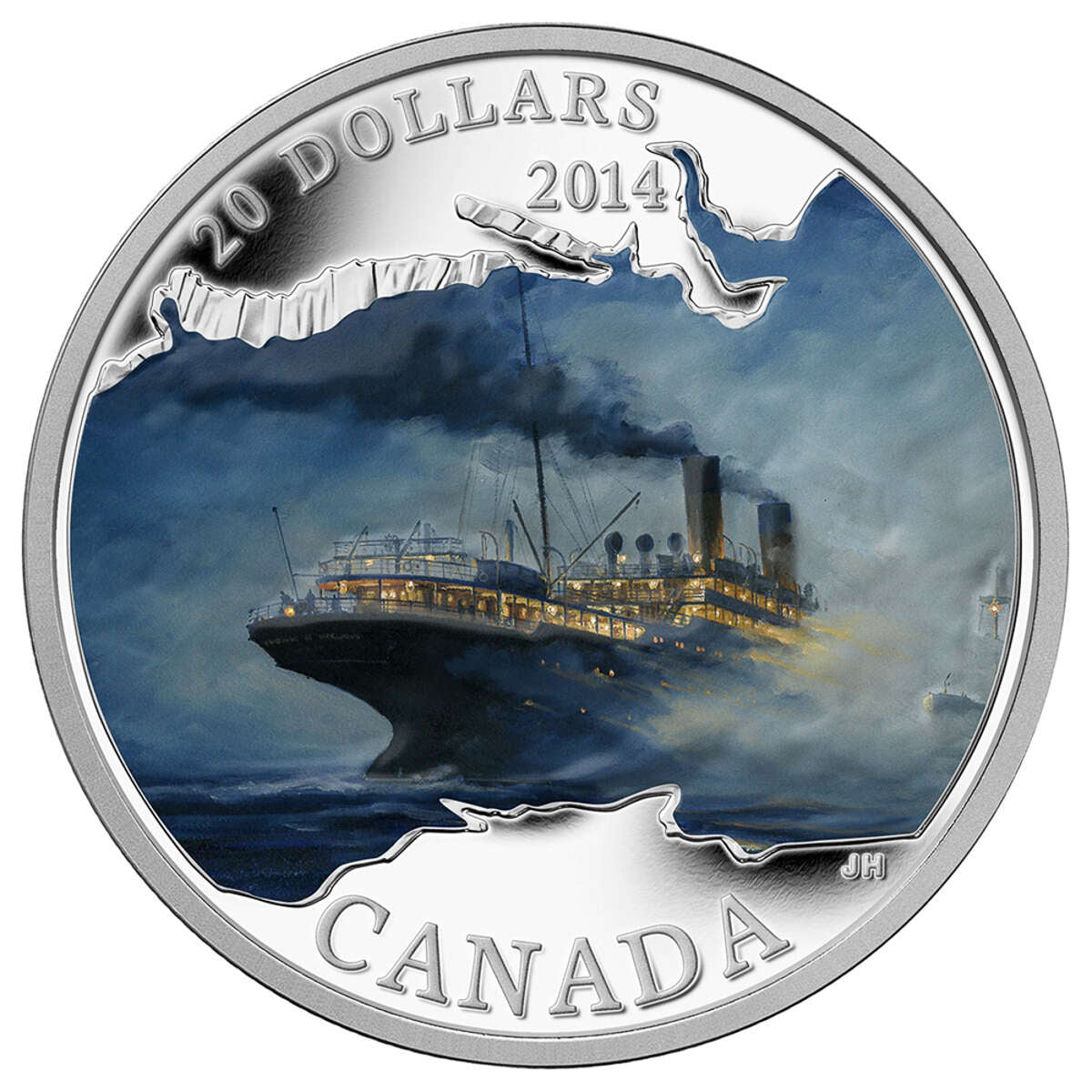 2014 $20 Lost Ships in Canadian Waters: R.M.S. Empress of Ireland - Pure Silver Coin Default Title