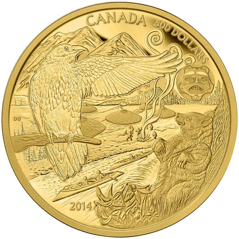 2014 $500 Aboriginal Story: The Legend of the Spirit Bear - Pure Gold Coin Default Title
