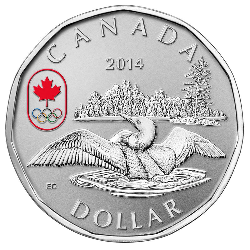 2014 $1 Lucky Loonie - Pure Silver Coin Default Title