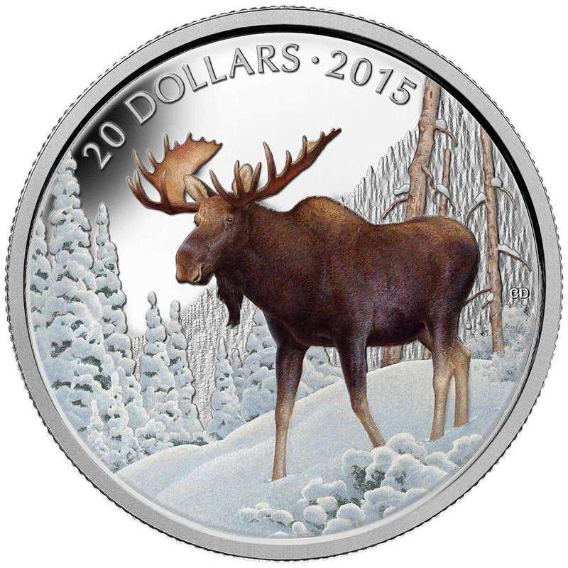 2015 $20 The Majestic Moose - Pure Silver Coin Default Title
