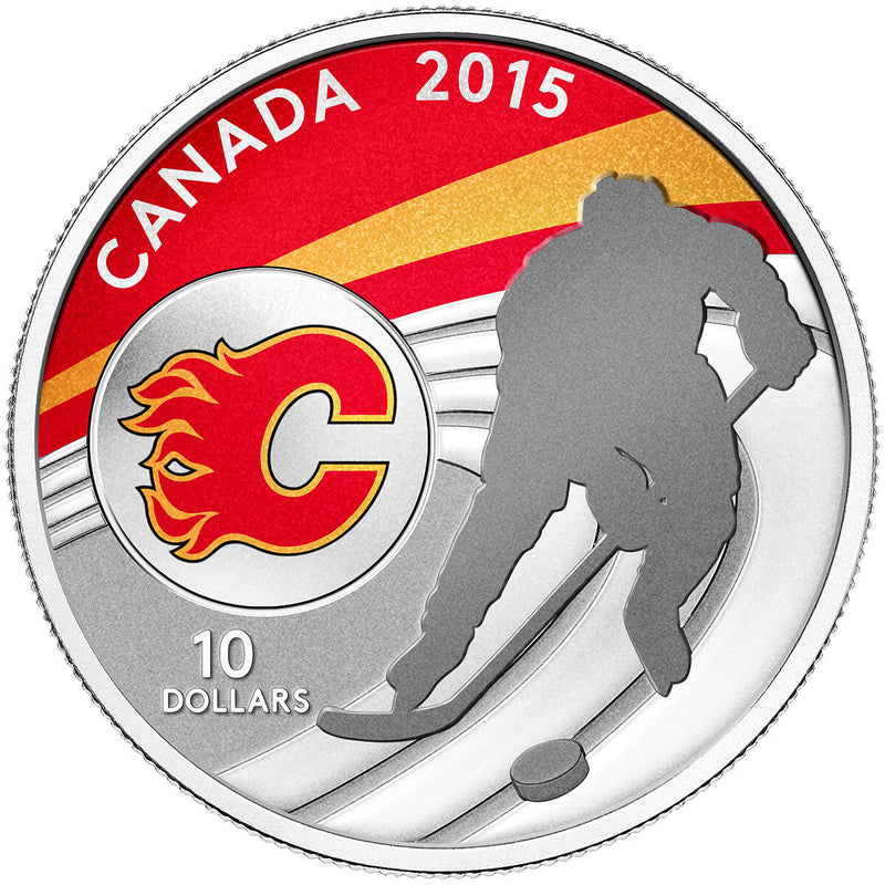 2015 $10 Calgary Flames - Pure Silver Coin Default Title