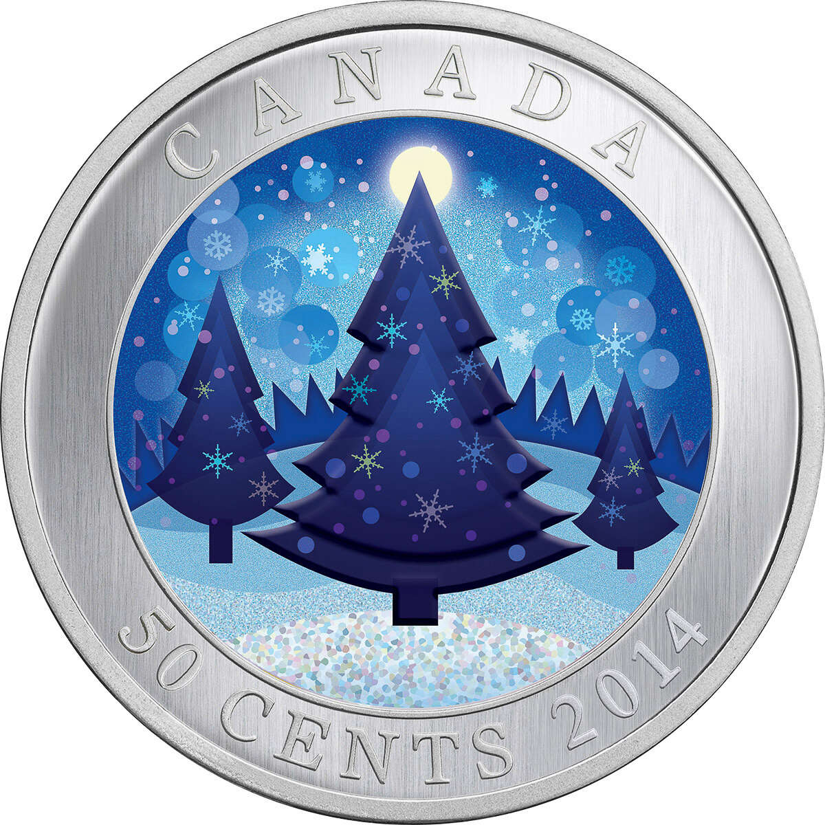 2014 50c Christmas Tree - Lenticular Coin Default Title