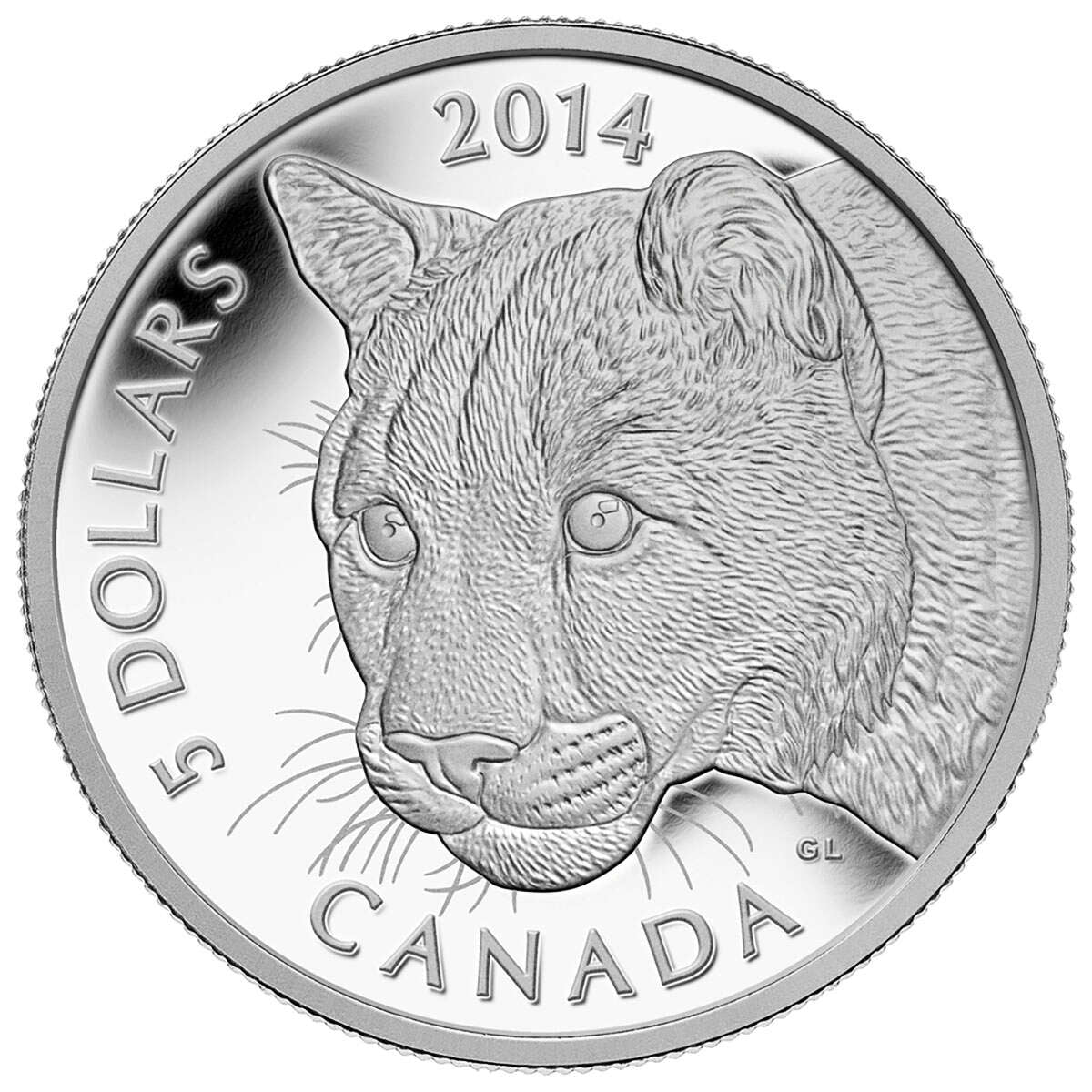 2014 $5 Cougar- Pure Platinum Coin Default Title