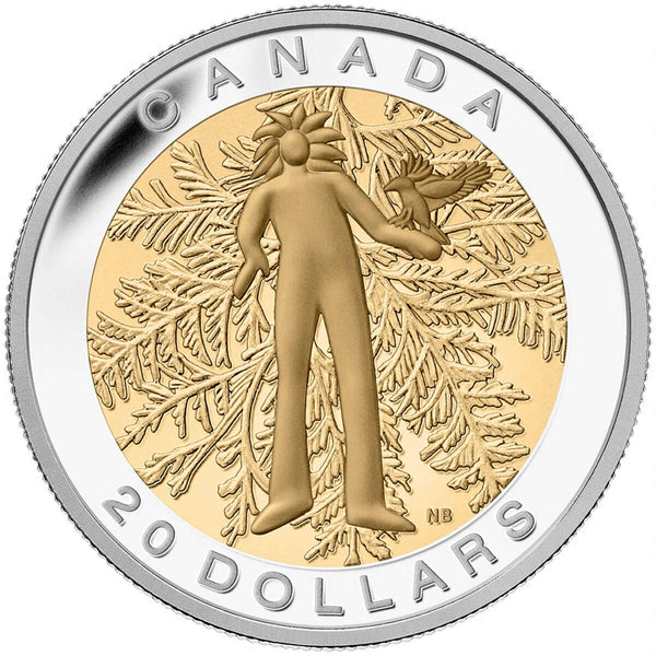 2014 $20 The Seven Sacred Teachings: Honesty - Pure Silver Coin