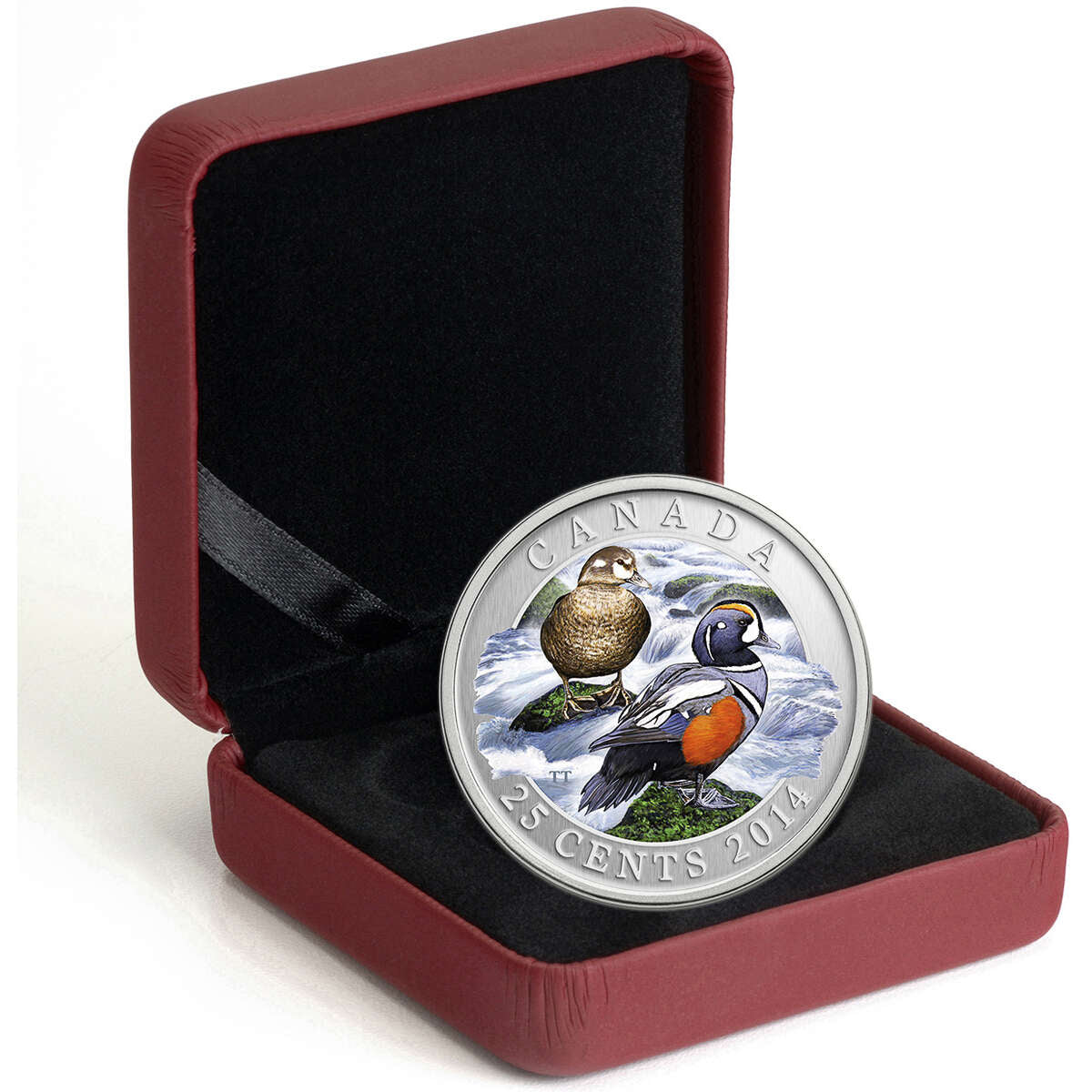 2014 25c Harlequin Duck - Coloured Coin Default Title