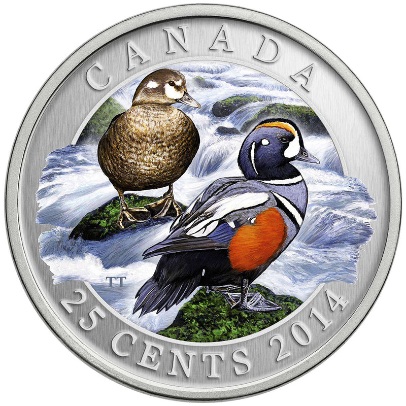 2014 25c Harlequin Duck - Coloured Coin Default Title