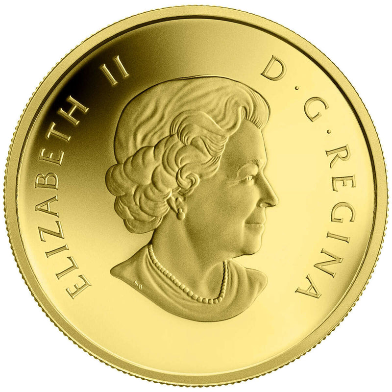 2014 $5 Overlaid Majestic Maple Leaves - Pure Gold Coin Default Title