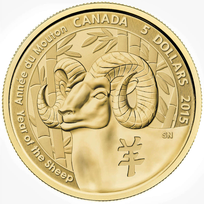 2015 $5 Year of the Sheep - Gold Coin Default Title