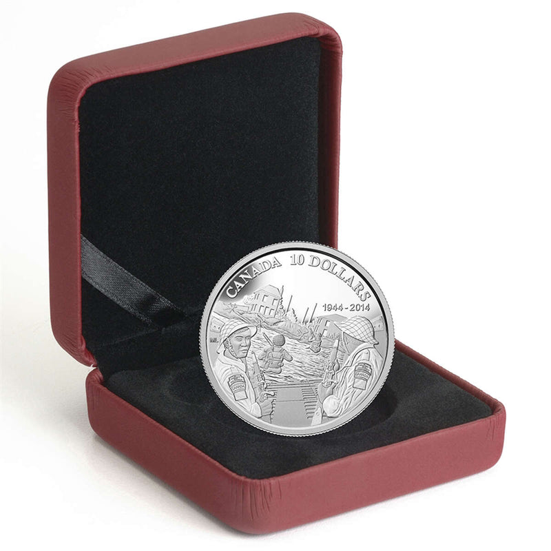2014 $10 D-Day, 70th Anniversary - Pure Silver Coin Default Title