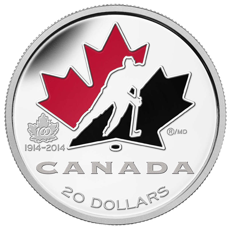 2014 $20 Hockey Canada, 100th Anniversary - Pure Silver Coin Default Title