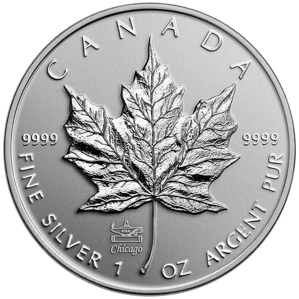 倉木麻衣MKシルバー925ネックレス2014 BEST一期一会Premium限定 2014 $5 Maple Leaf with ANA Privy Mark - Pure Silver Coin