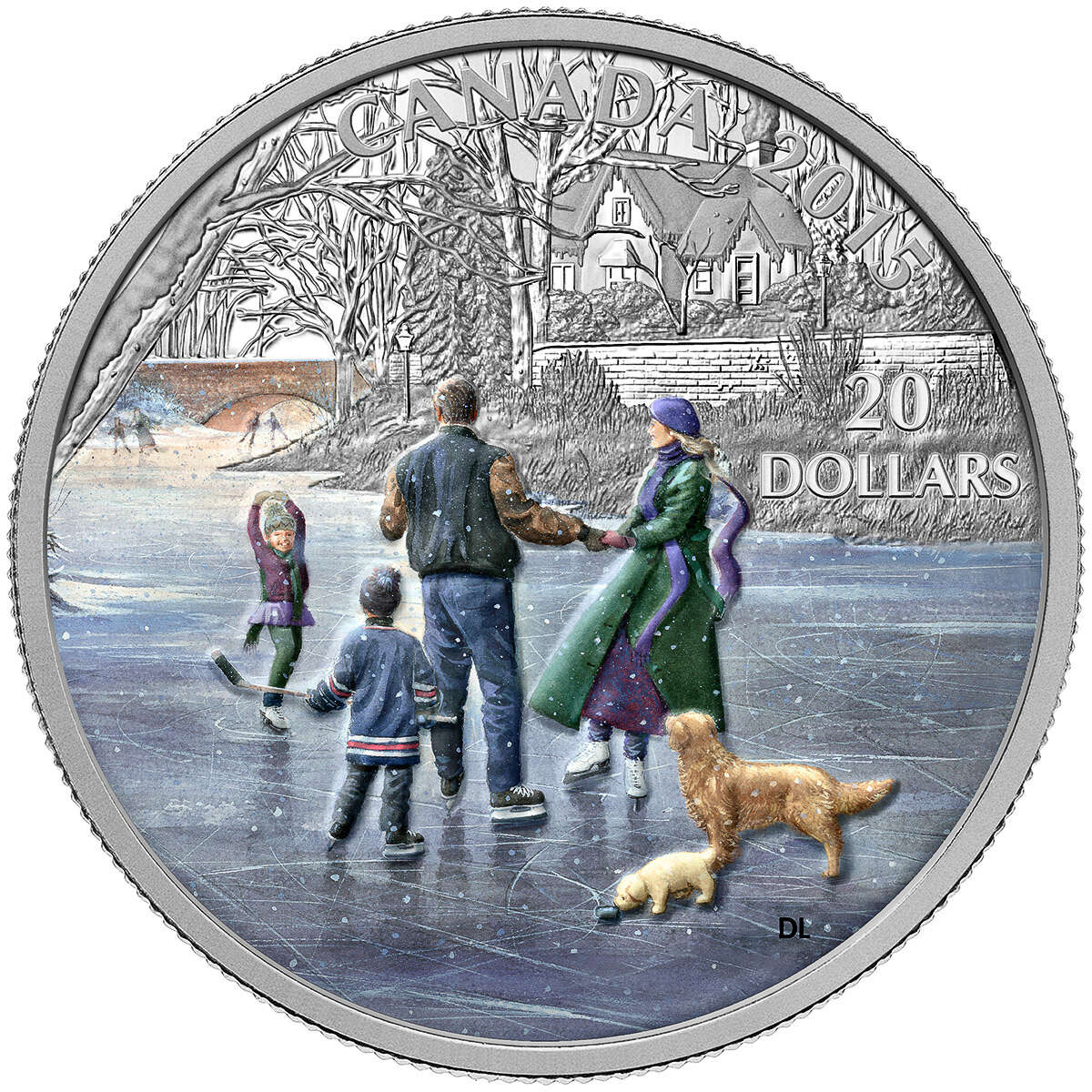 2015 $20 Winter Scene: Ice Dancer - Pure Silver Coin Default Title