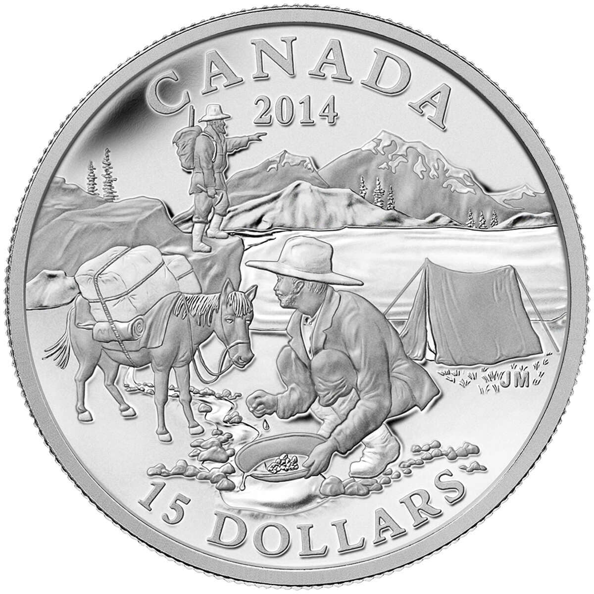 2014 $15 Exploring Canada: The Gold Rush - Pure Silver Coin Default Title