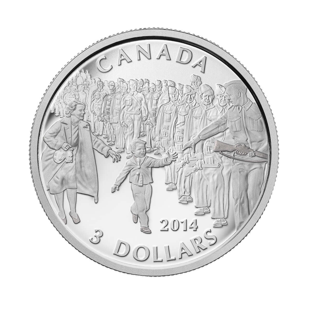 2014 $3 Wait for me, Daddy - Pure Silver Coin Default Title