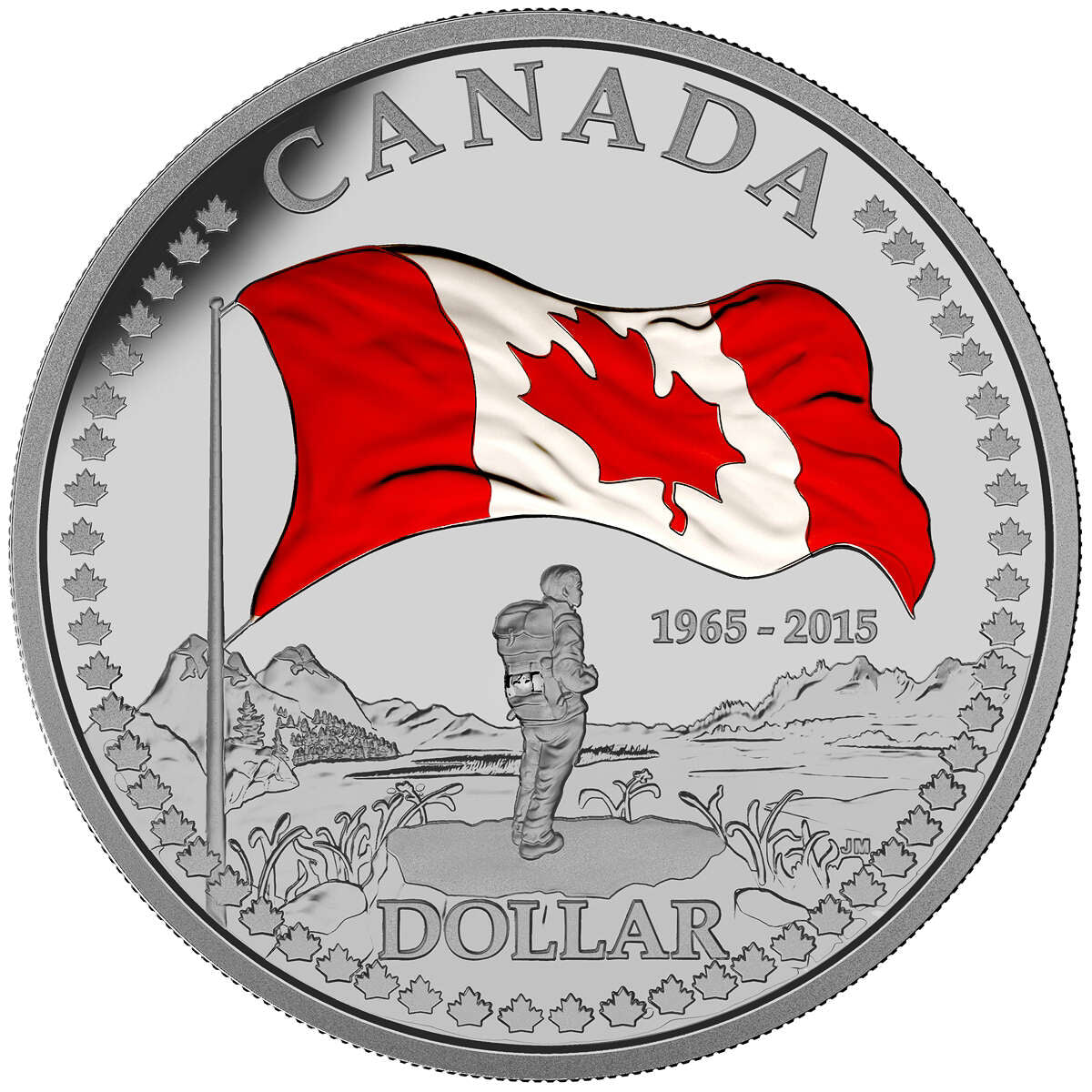 2015 Canadian Flag, 50th Anniversary - Pure Silver Proof Set