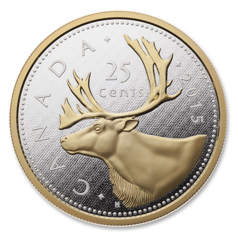 2015 25c Big Coin Series: Caribou - 5 oz. Pure Silver Coin *SOLD OUT AT THE MINT* Default Title