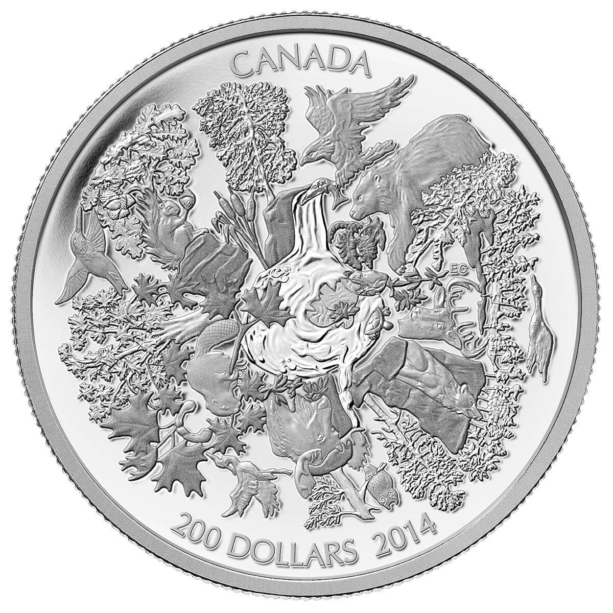 2014 $200 for $200 Towering Forests of Canada - Pure Silver Coin Default Title