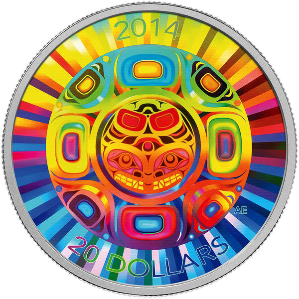 2014 $20 Interconnections: Sea - The Orca - Pure Silver Coin