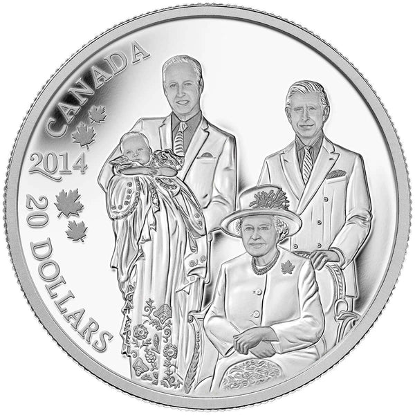 2014 $20 Royal Generations - Pure Silver Coin