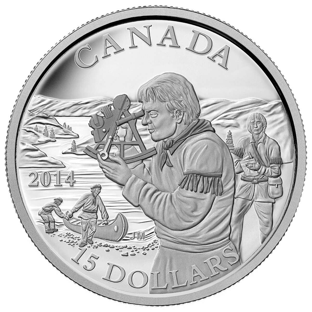 2014 $15 Exploring Canada: The Pioneering Mapmakers - Pure Silver Coin Default Title