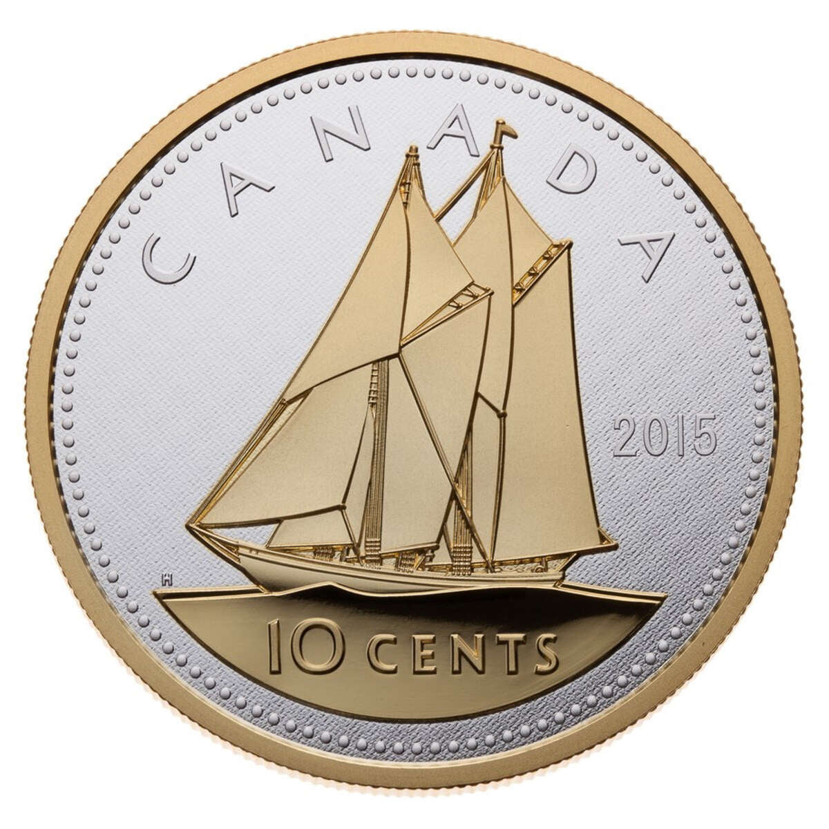 2015 10c Big Coin Series: Bluenose - 5 oz. Pure Silver *SOLD OUT AT THE MINT* Default Title