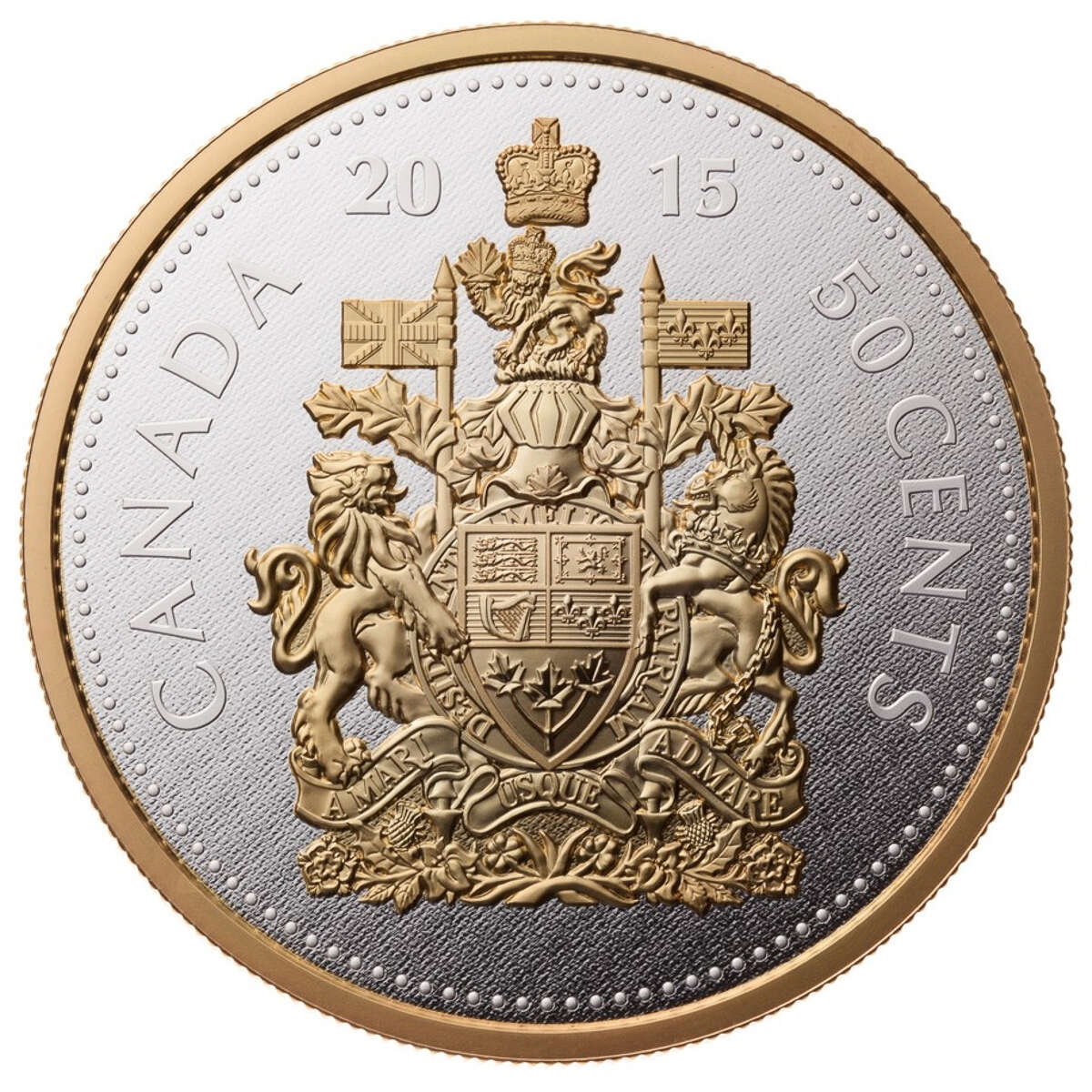 2015 50c Big Coin Series - 5 oz Pure Silver Coin (Coat of Arms) *SOLD OUT AT THE MINT* Default Title