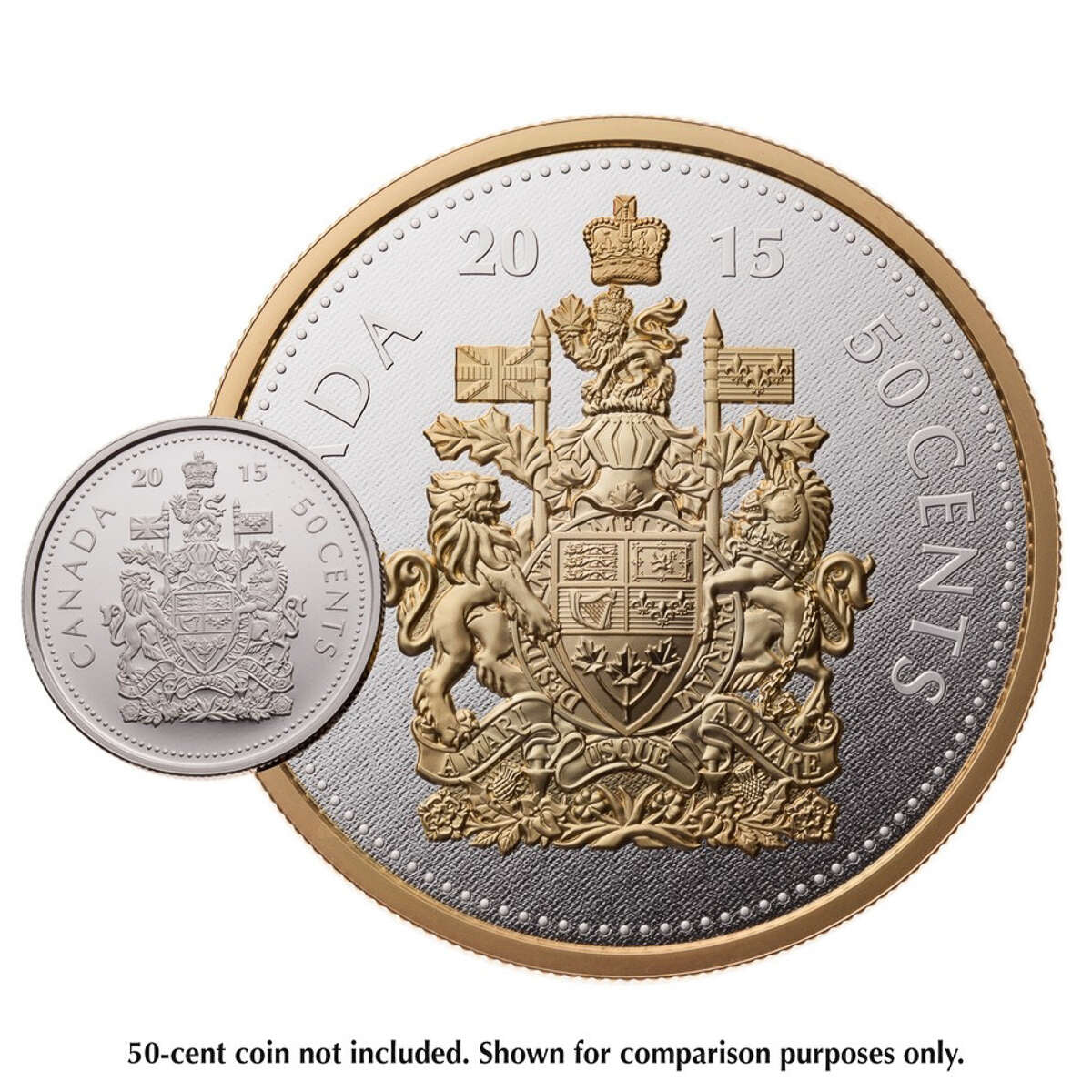 2015 50c Big Coin Series - 5 oz Pure Silver Coin (Coat of Arms) *SOLD OUT AT THE MINT* Default Title