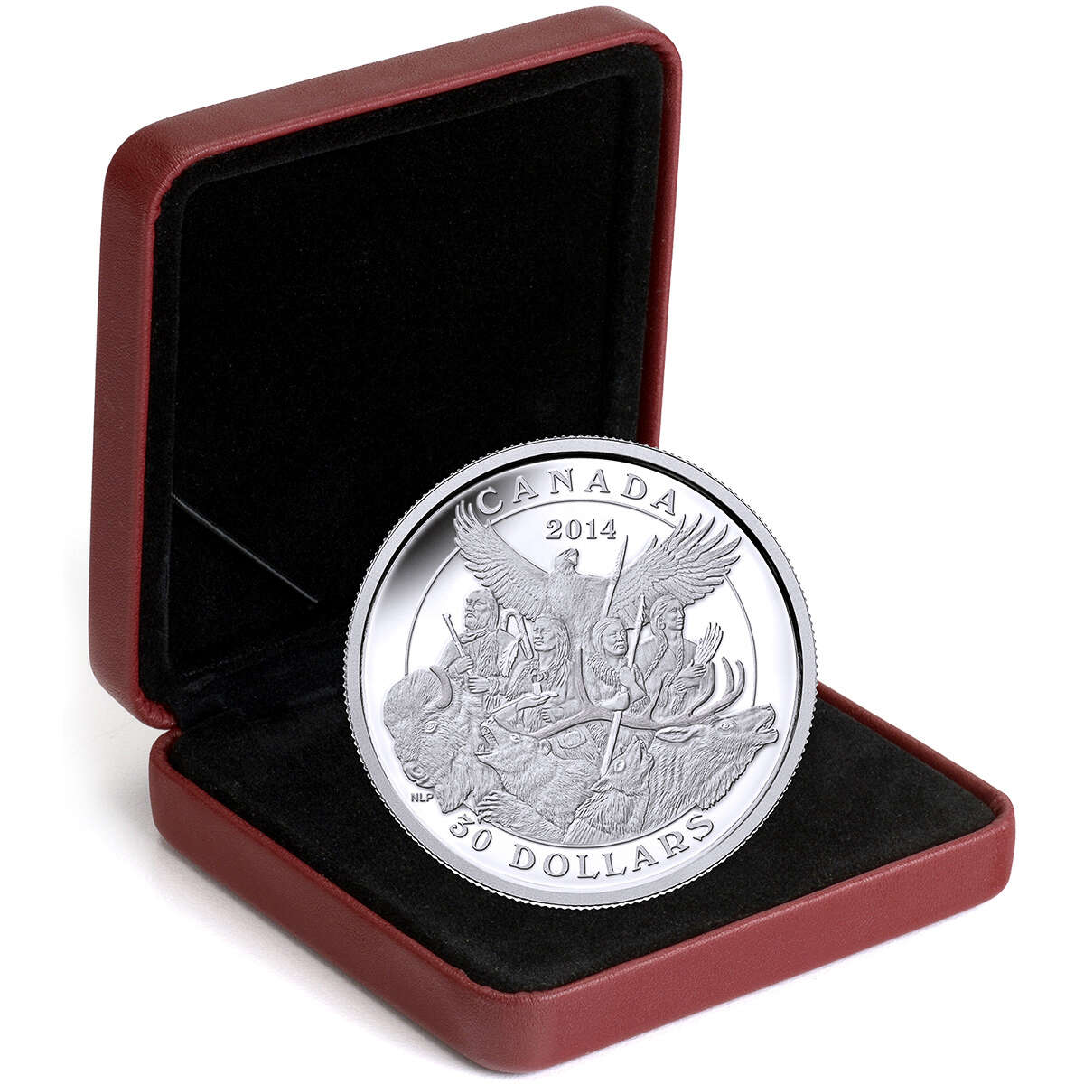 2014 $30 Canadian Monuments: National Aboriginal Veterans Monument - Pure Silver Coin Default Title