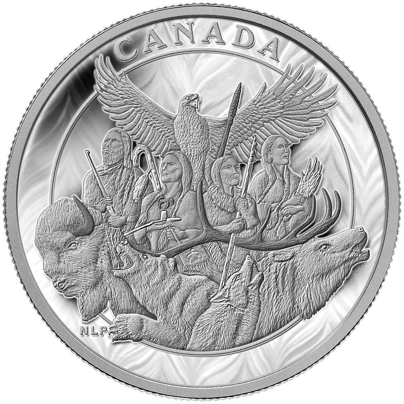 2014 $500 Canadian Monuments: National Aboriginal Veterans Monument - Pure Silver Coin Default Title