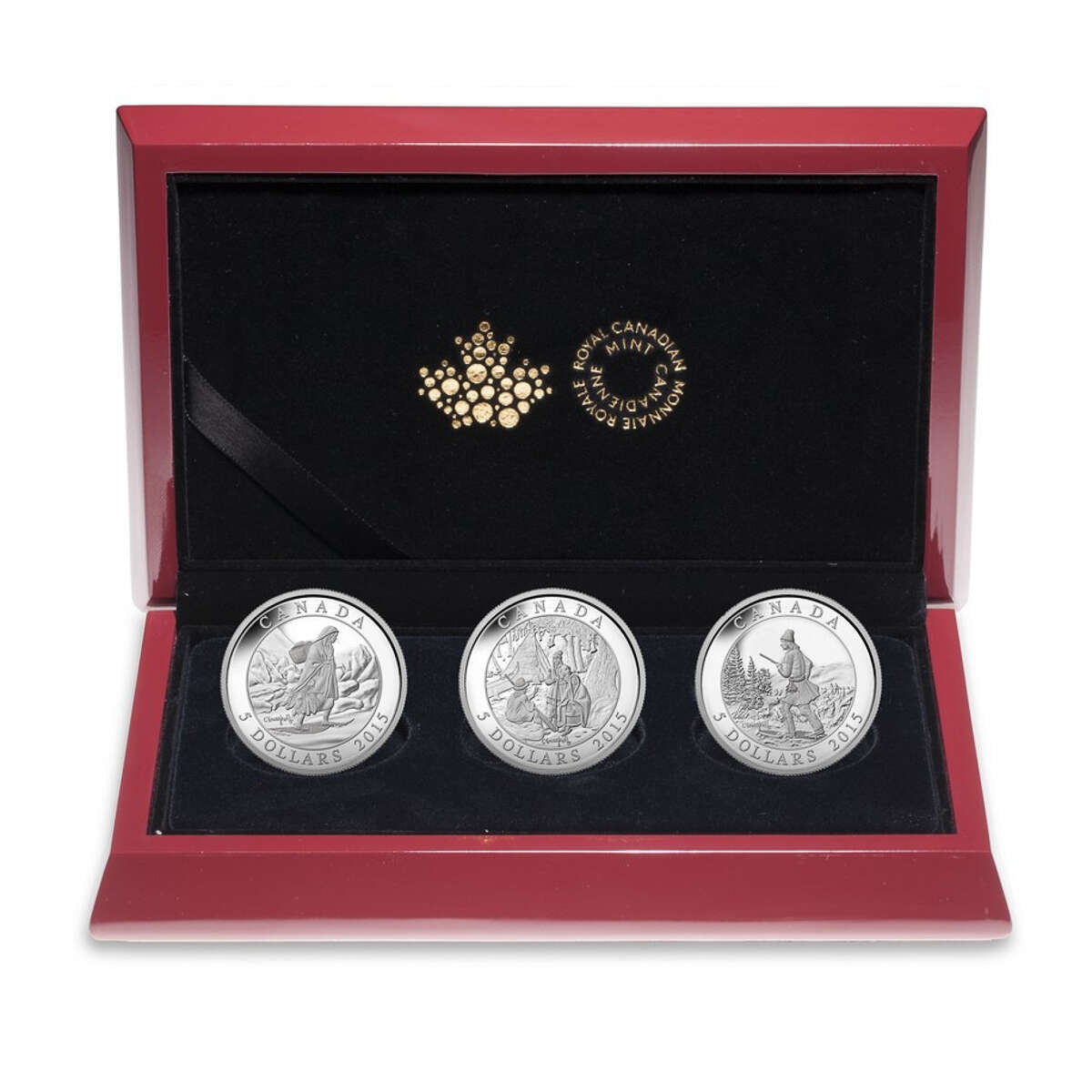 2015 $5 Cornelius Krieghoff, 200th Anniversary - Pure Silver 3-Coin Set Default Title