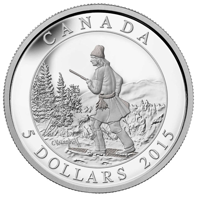 2015 $5 Cornelius Krieghoff, 200th Anniversary - Pure Silver 3-Coin Set Default Title