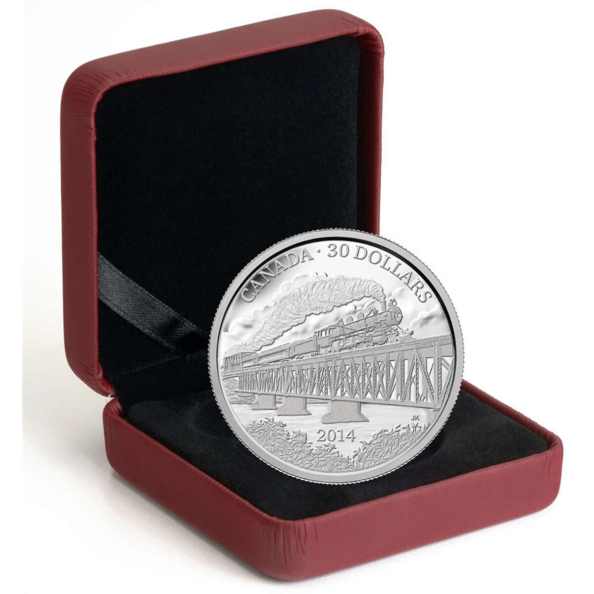 2014 $30 The Completion of the Grand Trunk Pacific Railway, 100th Anniversary - Pure Silver Coin Default Title