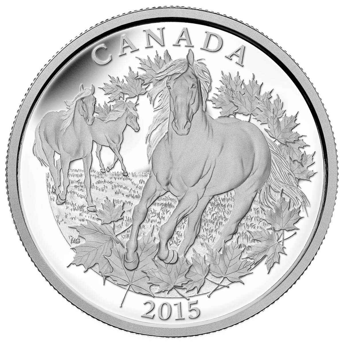 2015 $125 Canadian Horse - Pure Silver Coin Default Title