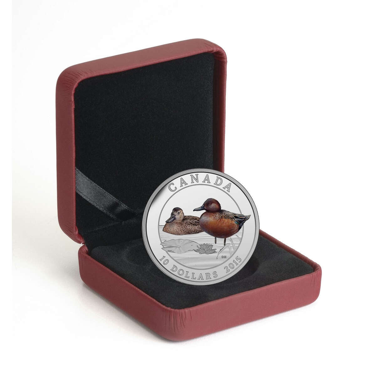 2015 $10 Ducks of Canada: Cinnamon Teal - Pure Silver Coin Default Title