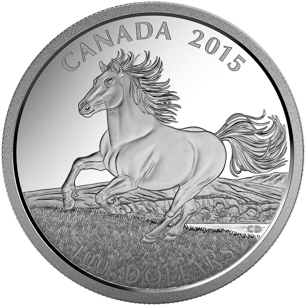 2015 $100 for $100 Canadian Horse - Pure Silver Coin *SOLD OUT AT THE MINT* Default Title