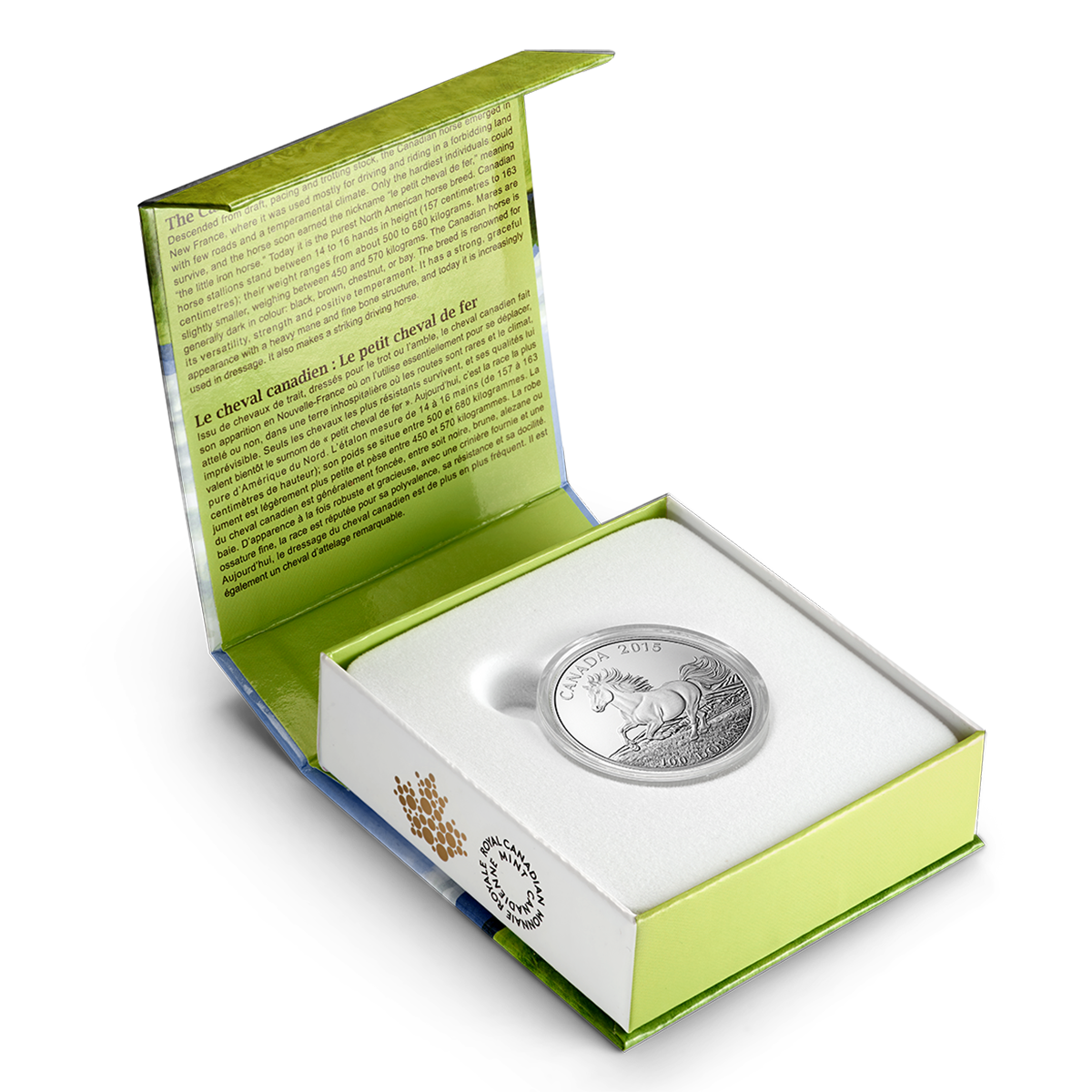 2015 $100 for $100 Canadian Horse - Pure Silver Coin