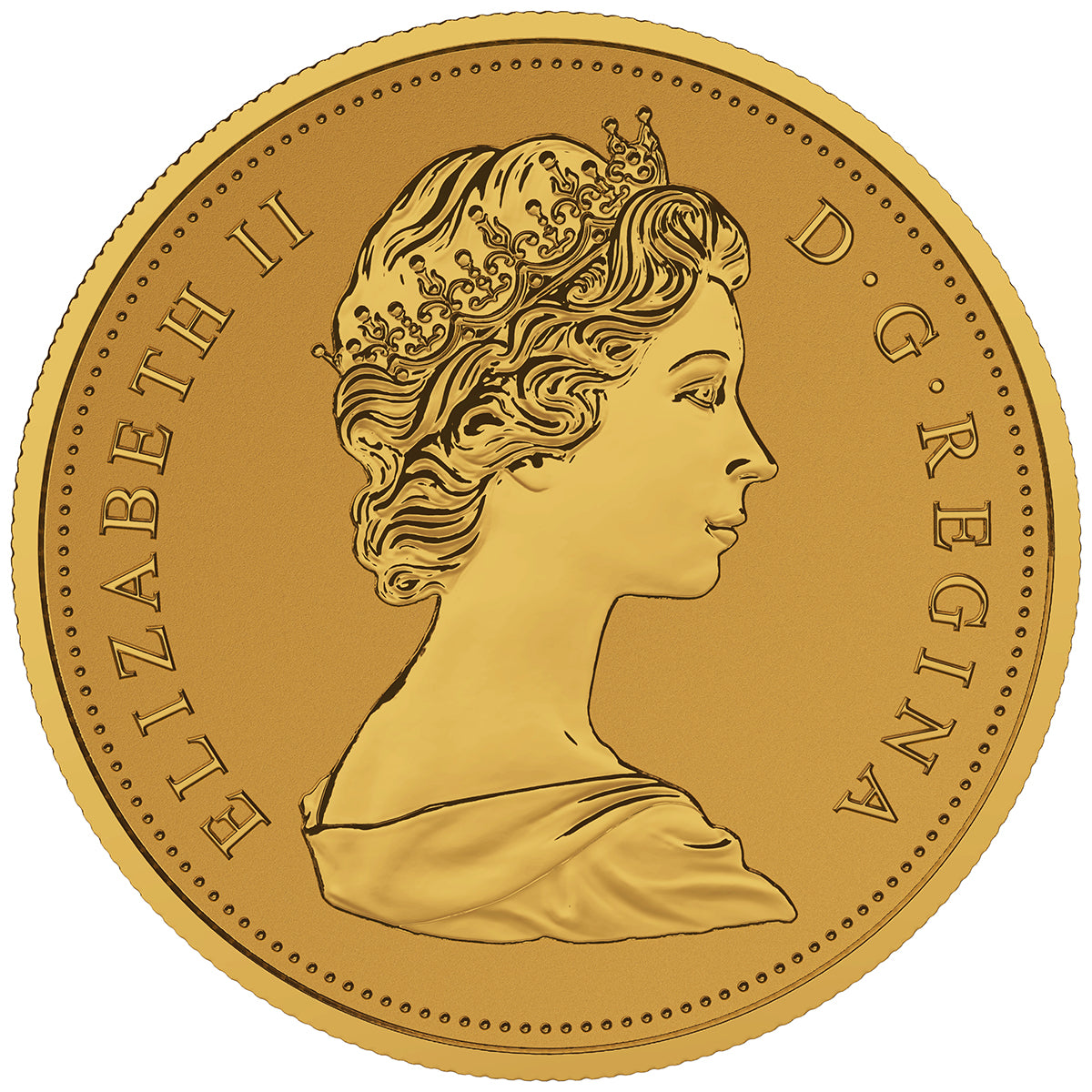 2015 $10 Maple Leaves with Queen Elizabeth II Effigy (1965) - Pure Gold Coin