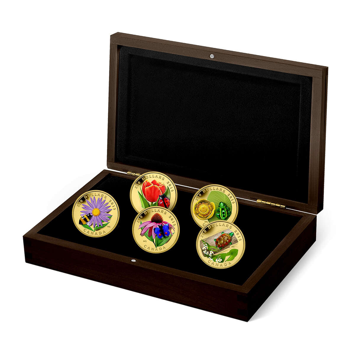 2015 $250 Flora and Fauna - Pure Gold 5-Coin Set 