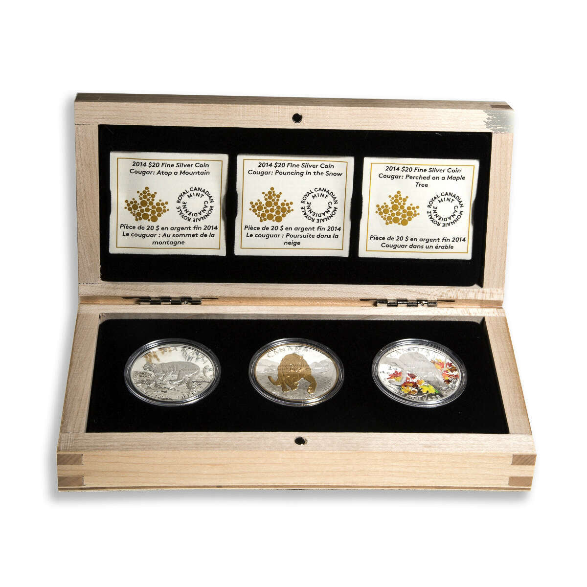 2014 Cougar Pure Silver 3-Coin Set Default Title