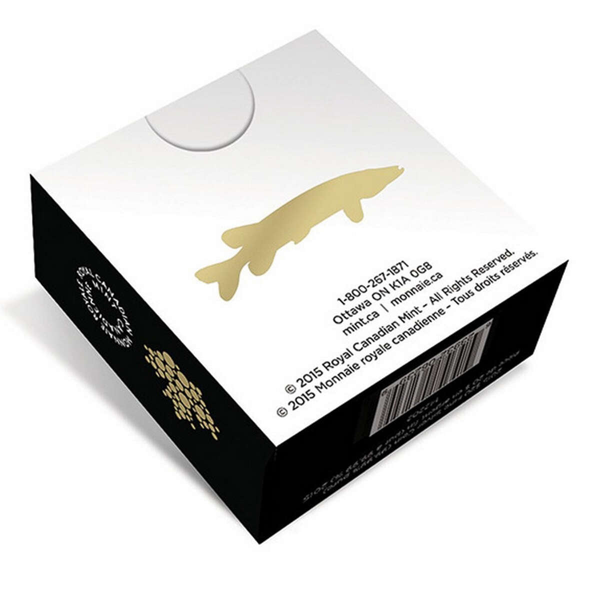 2015 $20 North American Sportfish: Northern Pike - Pure Silver Coin