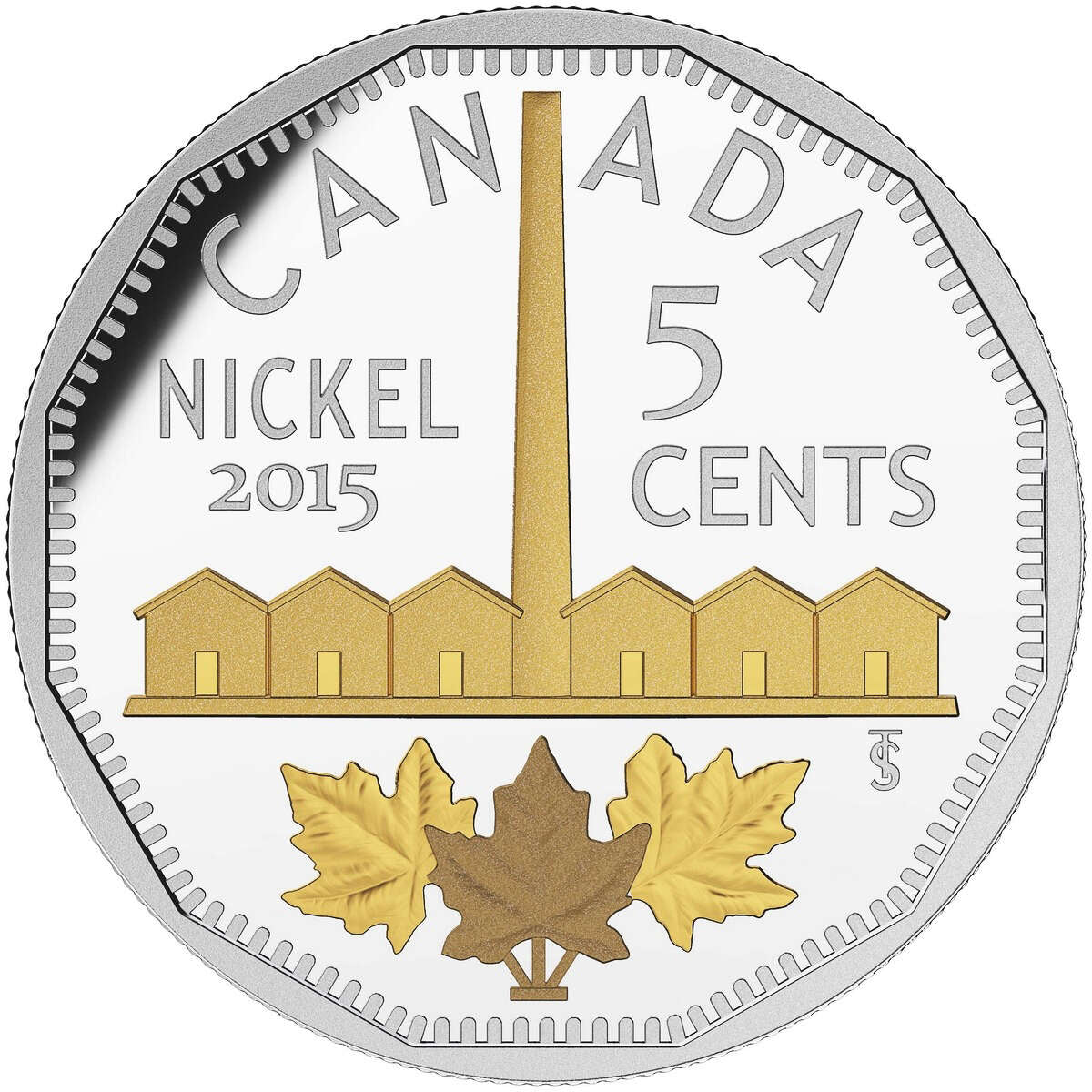 2015 5c Legacy of the Canadian Nickel: The Identification of Nickel - Pure Silver Coin Default Title