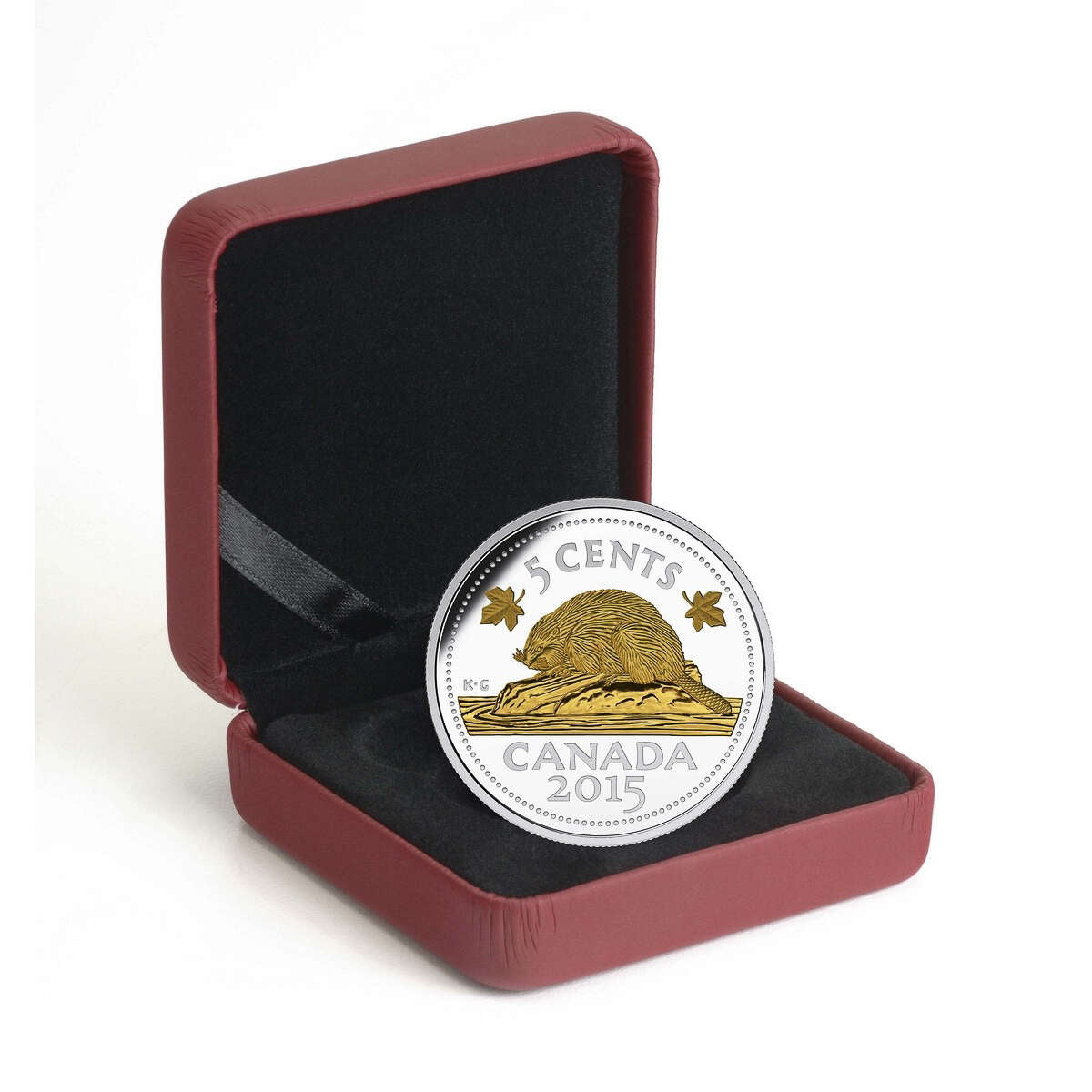 2015 5c Legacy of the Canadian Nickel: The Beaver - Pure Silver Coin Default Title