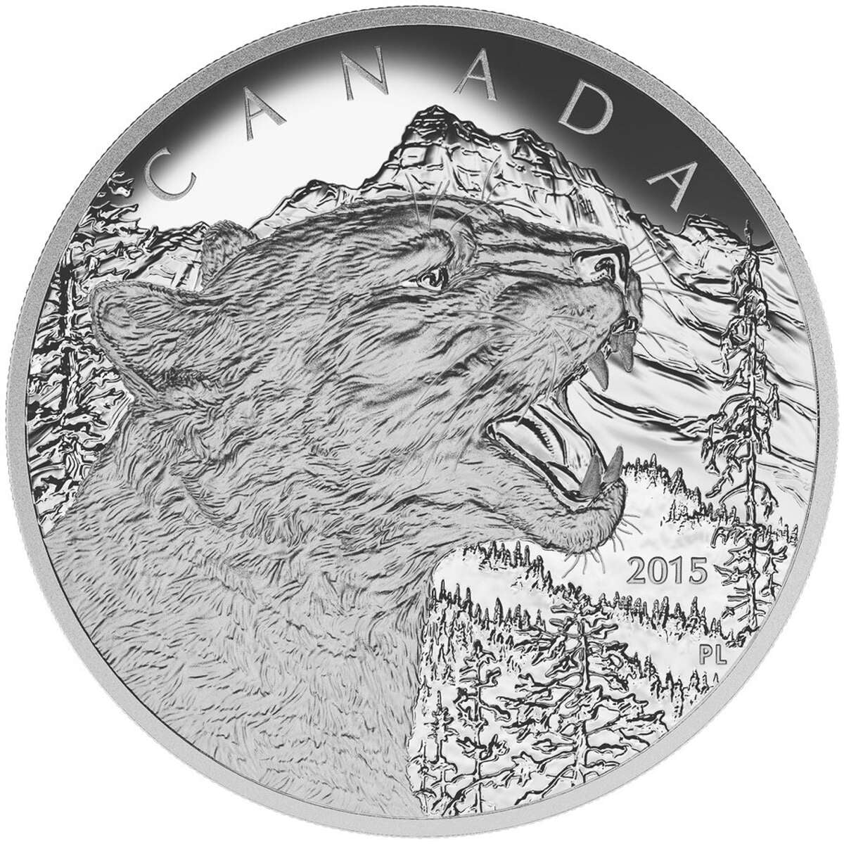 2015 $125 Growling Cougar - Pure Silver Coin Default Title