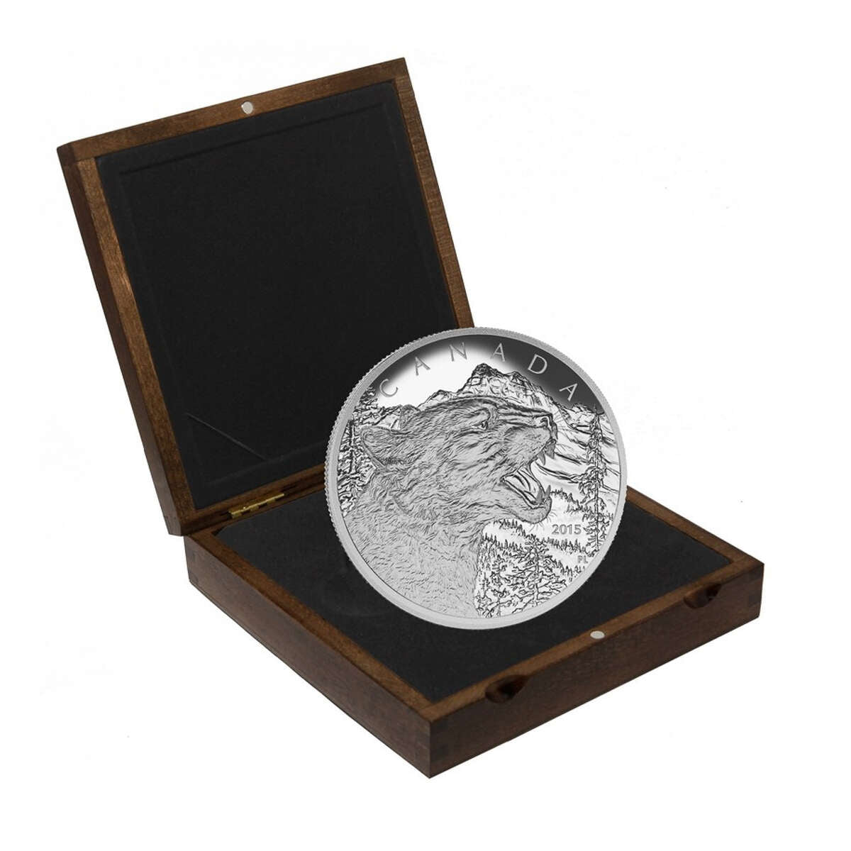 2015 $125 Growling Cougar - Pure Silver Coin Default Title