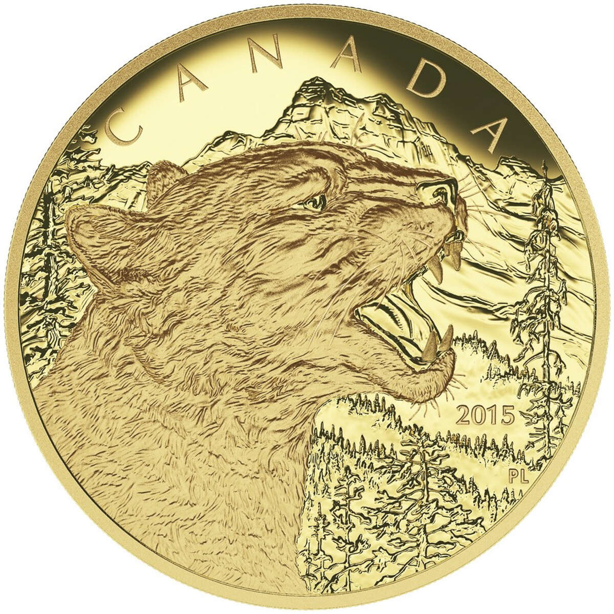 2015 $1250 Growling Cougar - Pure Gold Coin Default Title