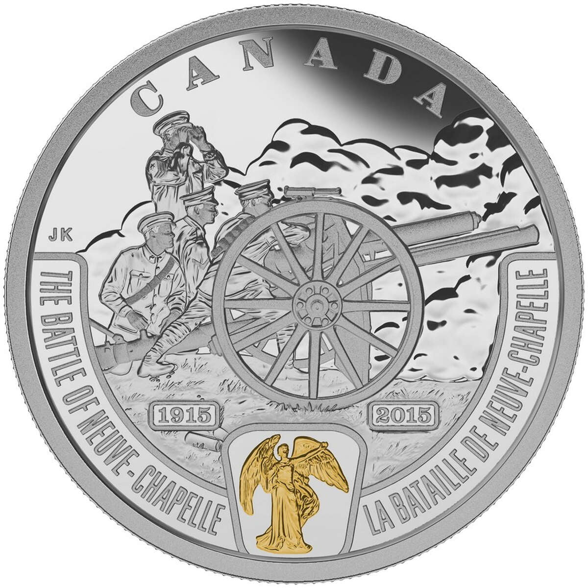 2015 $20 First World War: Battlefront Series: The Battle of Neuve-Chapelle - Pure Silver Coin Default Title