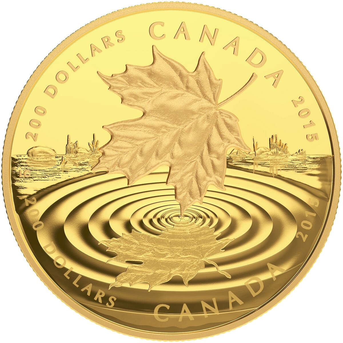 2015 $200 Maple Leaf Reflection - Pure Gold Coin Default Title