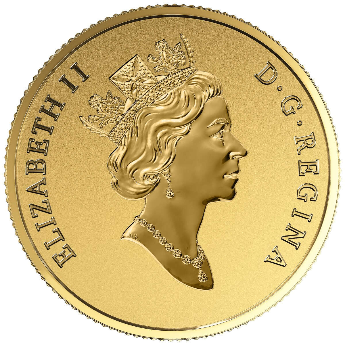 2015 $10 Maple Leaves with Queen Elizabeth II Effigy (1990) - Pure Gold Coin Default Title